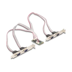 Delock Mini PCIe I/O full size 4 x σειριακές RS-232 (Item No. 95278)