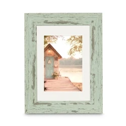 Κορνίζα τοίχου Hama Cottage Pastell-Mint 15x20 Kunstst.inkl.Passepartout