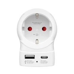 Hama Προσαρμογέας Ταξιδίου EU σε UK με USB‑C (PD) 20 W