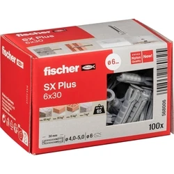 Υλικά στερέωσης Fischer Βύσμα νάιλον SX Plus 6x30 mm 100 τεμ.