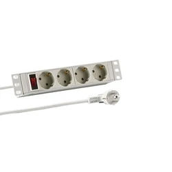Πολύπριζο M-CAB 10 INCH 1U SOCKET 4 PORT W/S GR