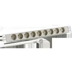 Πολύπριζο Ασφαλείας M-CAB 19 INCH 1U SOCKET 9 PORT ALU GR