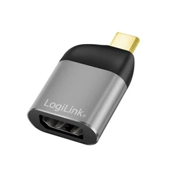 LogiLink USB 3.2 USB‑C (M) σε DisplayPort (F) 8K, αλουμινίου