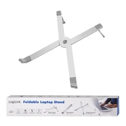 LogiLink AA0166 αναδιπλούμενη βάση αλουμινίου για laptop/tablet 10"-16" (ασημί)