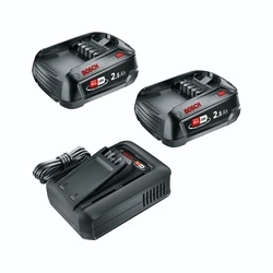Bosch Starter-Set 18V 2x 2,5Ah Akku + Ladegerät