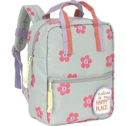 LÄSSIG Happy Trails Flower τετράγωνο παιδικό σακίδιο (mini / νηπιαγωγείου)