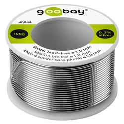 Καλάι Goobay σύρμα συγκόλλησης 40844, Φ1mm, lead free, 100g