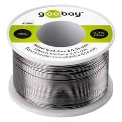 Σύρμα συγκόλλησης Goobay 40850 Φ0.56mm, χωρίς μόλυβδο, 100γρ, 1τμχ