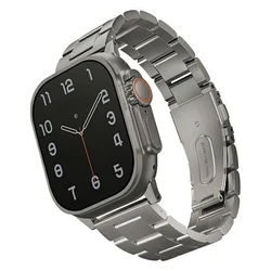 UNIQ Osta strap Apple Watch 4/5/6/7/SE/8/9/Ultra 44/45/49mm Stainless Steel silver/titanium silver