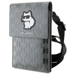 Karl Lagerfeld KLWBSAKHPCG Saffiano Monogram Choupette silver