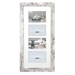 ZEP Wooden 4-Photo Wall Frame with White Mat V24106