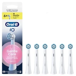 Oral‑B iO Gentle Care Ανταλλακτικές Κεφαλές Οδοντόβουρτσας 6 τεμ. - Λευκό