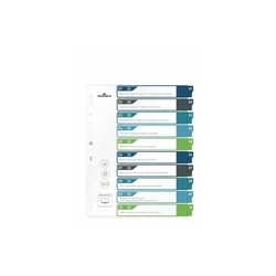 DURABLE Register A4+ 10-part (1-10) with coloured tabs and transparent PP front cover
