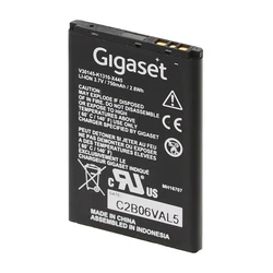 GIGASET Li‑ion Battery 3.7V 750mAh for SL800H Premium, 300HX, 350H, 400H, 450H, 450HX, 78H, 610H, 750H and UNIFY SL5H SL4 SL6 Professional (MPN V30145-K1310-X445, SKU 131689, EAN 4250318699144)