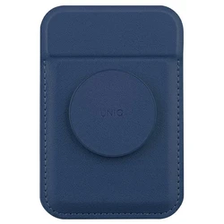 UNIQ Flixa magnetic card wallet with MagSafe navy blue 