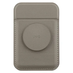 UNIQ Flixa magnetic card wallet with MagSafe flint grey 