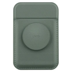 UNIQ Flixa magnetic card wallet with MagSafe lichen green 