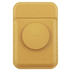 UNIQ Flixa magnetic card wallet with MagSafe canary yellow 
