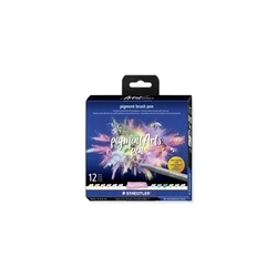 STAEDTLER MultiInk Pigment Arts μαρκαδόροι πινέλου σετ 12 - Παστέλ