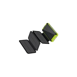 RealPower PB-20000 Ηλιακό Power Bank 20000mAh 5.5W με Θύρα USB-A και Θύρα USB-C (Μαύρο)