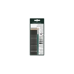 FABER-CASTELL Graphite Aquarelle Σετ 5 μολυβιών με πινέλο