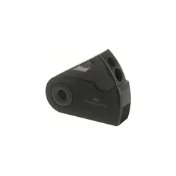 FABER-CASTELL Sleeve Διπλή Ξύστρα με Θήκη, μαύρη