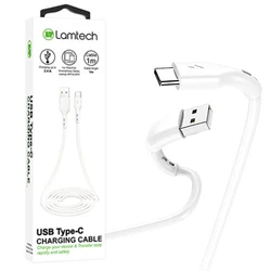 Καλώδιo USB Lamtech Data Type-C 1m WHITE