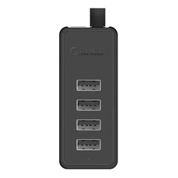 USB Hub Orico W5P-100 to 4x USB 2.0 (Black)