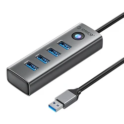 USB Hub Orico PDD4U to 4x USB 3.0 (gray)