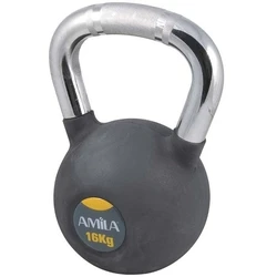 Kettlebell Amila Rubber Cover Cr Handle 16Kg
