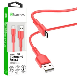 Καλώδιo USB Lamtech Data Micro 1m RED