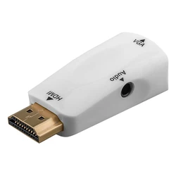 Αντάπτορας HDMI Goobay σε VGA 44793 με 3.5mm, 1080p/60Hz, λευκός