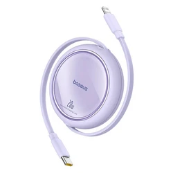 Καλώδιο USB Baseus Free2Pull USB-C to iP 20W 1m (purple)