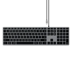Satechi Slim W3 Wired USB-C Keyboard (space gray)