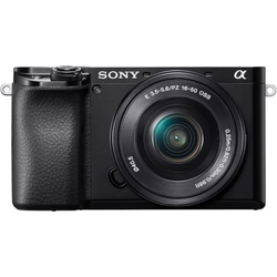 Sony Alpha ILCE-6100 with Sony SELP 16-50mm lens (Black)
