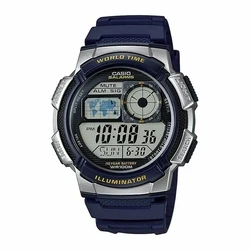 Ανδρικό Ρολόι Casio WORLD TIME ILLUMINATOR - Μαύρο (? 40 mm) (? 43 mm)