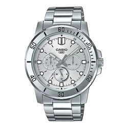 Casio Ανδρικά Ρολόγια MTP-VD300D-7EUDF Ασημί 45 mm