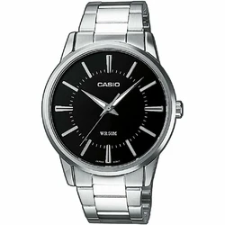 Ρολόι Ανδρικό Casio MTP1303PD1AVEG Μαύρο Ασημί