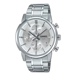 Casio Ανδρικά Ρολόγια MTP-E510D-7AVDF Ασημί 42 mm