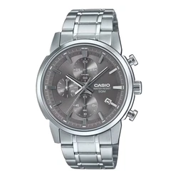 Casio Ανδρικά Ρολόγια MTP-E510D-8AVDF Ασημί 42 mm