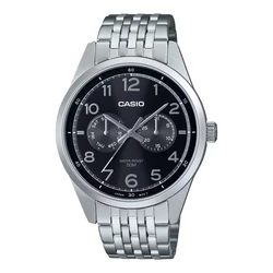 Casio Ανδρικά Ρολόγια MTP-E340D-1AVDF Ασημί