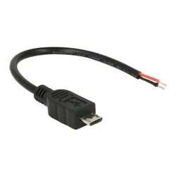 Καλώδιο microUSB DeLock power cable - without plug up to type B (power only) - 10 cm