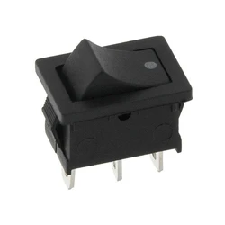 Default Brand Rocker Switch MK1012C ON ON Black DM 2920