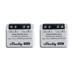 Ενδιάμεσος Διακόπτης Shelly Set of 2 PM Mini Gen3 Controllers