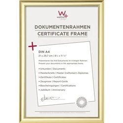 Walther Metal Wall Frame with Gold Finish KP130G (13 x 18 cm)