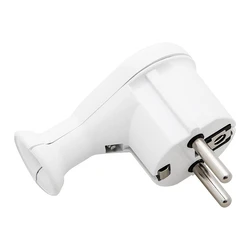 Φις Ρεύματος Αρσενικό Σούκο Γωνιακό με Δαχτυλίδι Λευκό