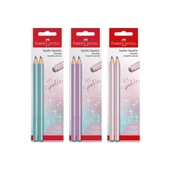 FABER-CASTELL Jumbo Sparkle Cosmic Colour Graphite Pencil Set (3 pieces)