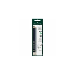 FABER-CASTELL Goldfaber G-tip HB Μολύβια 3τεμ. (Μαύρο)