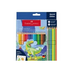 Faber-Castell Grip Colored Pencils 18+6 pcs, Dinosaur (201546)