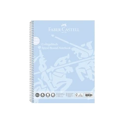 Faber-Castell Σημειωματάριο Σπιράλ A4 80 Φύλλων Ριγέ Μπλε